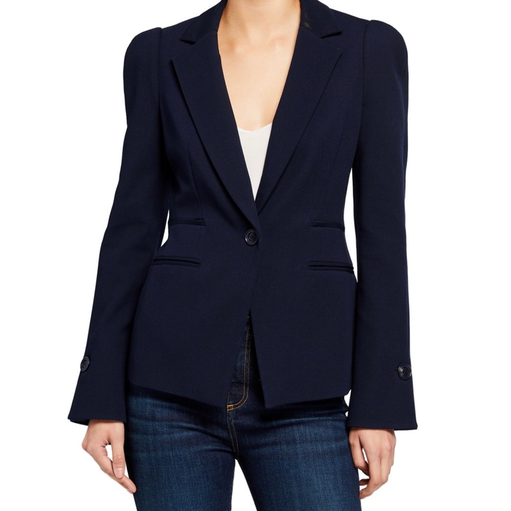 Veronica Beard Navy Fionza Dickey Jacket